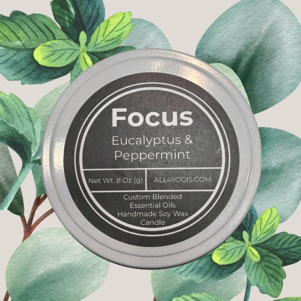 These candles are handcrafted with pure therapeutic-grade essential oils and are designed to promote wellness and relaxation. The minimalist, modern packaging features black-and-white labels and clean typography.