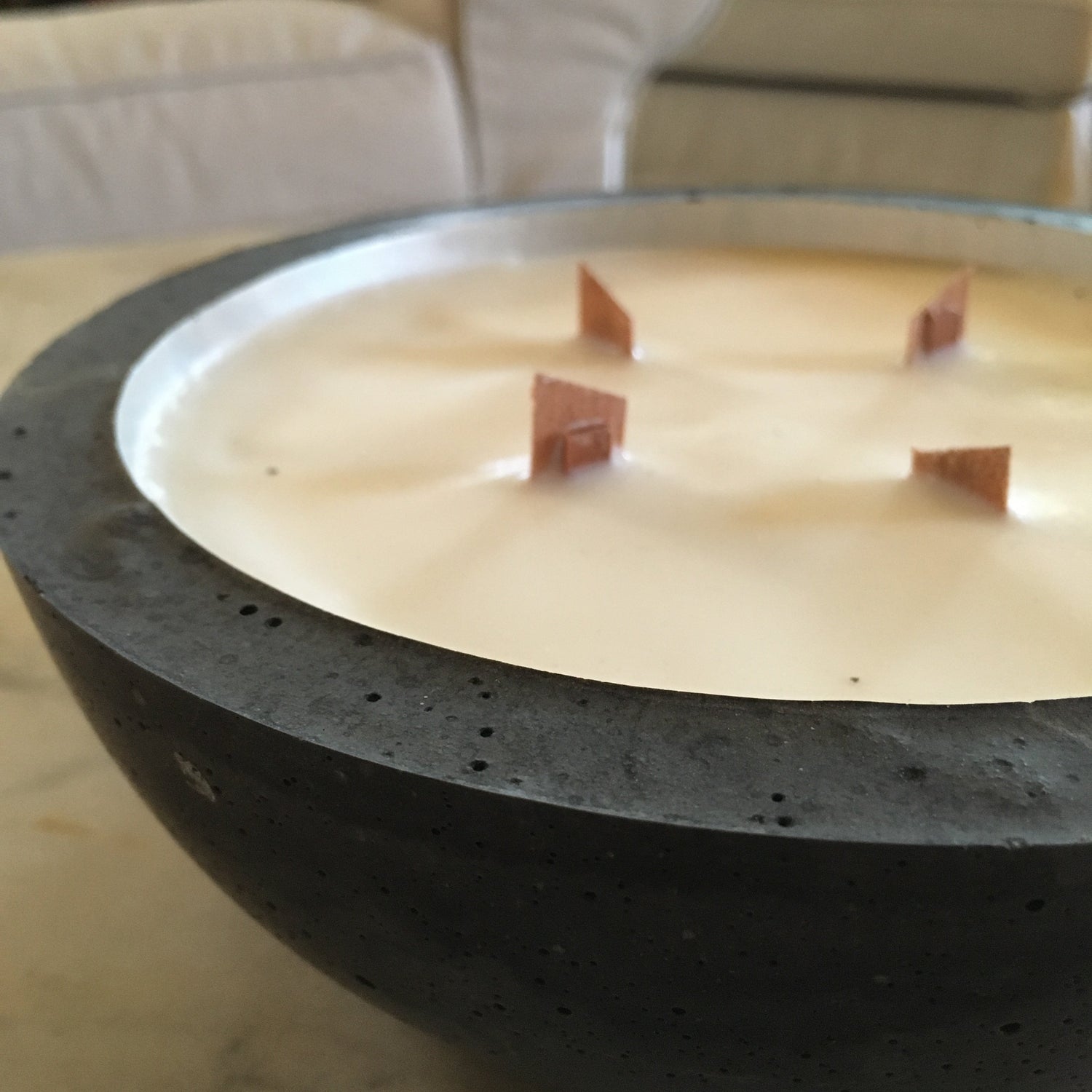 Reusable Cement Candles